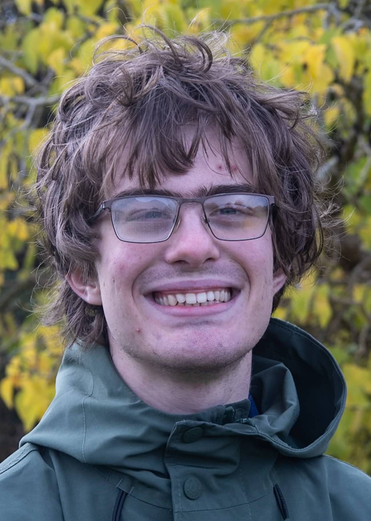 Harry Brown, a student in remission from aggressive leukaemia, smiling.