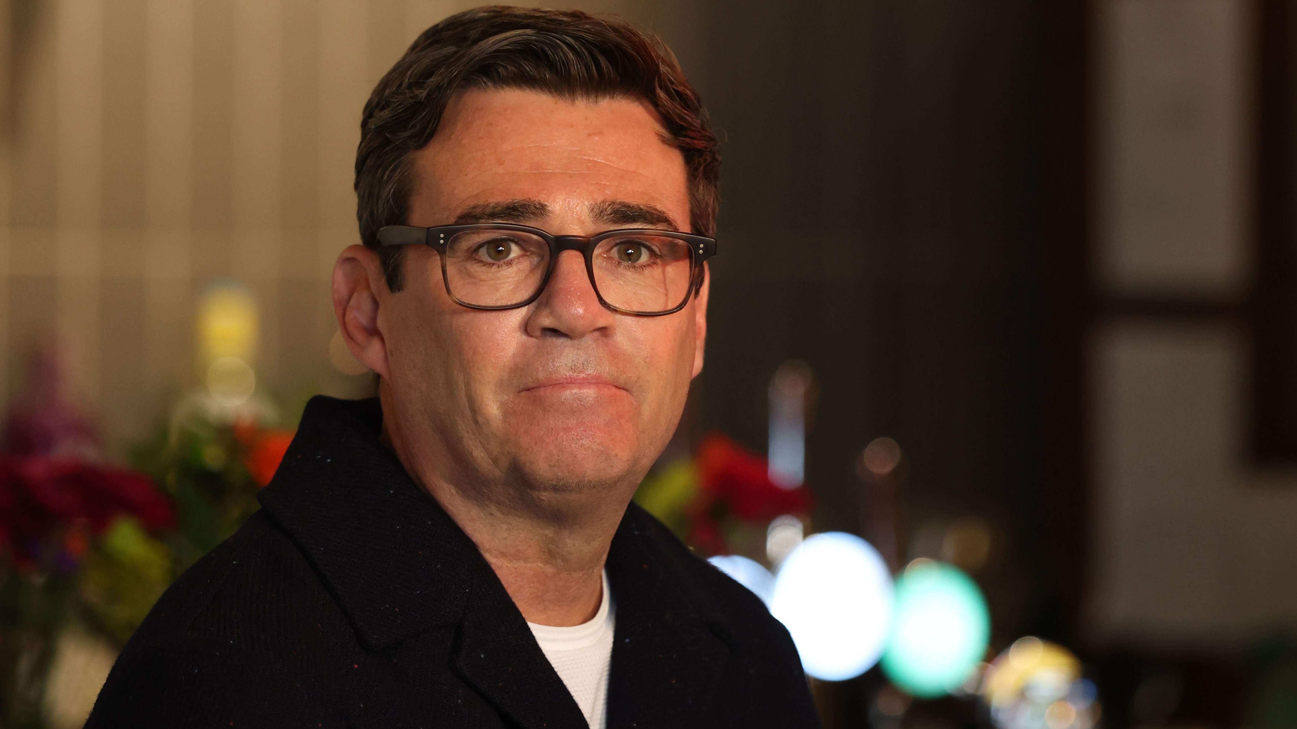 Cricket fan Andy Burnham gets caught out early