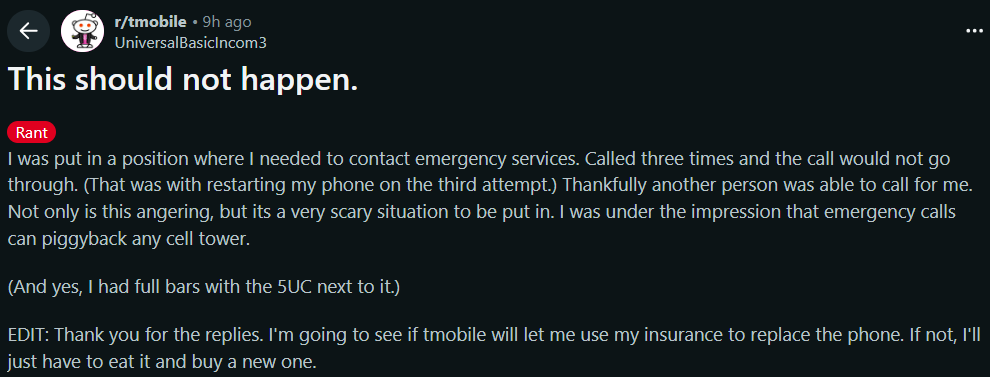 Social media post - a screenshot.