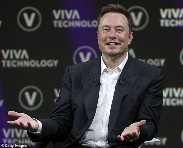 Elon Musk (pictured in June), who is worth $360billion, insisted that money will also become irrelevant in the future
