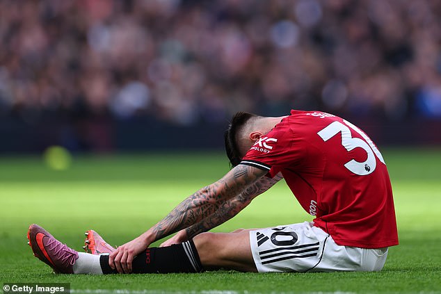 He deputises for the injured Benjamin Sesko, who has been ruled out after being withdrawn against Tottenham Hotspur