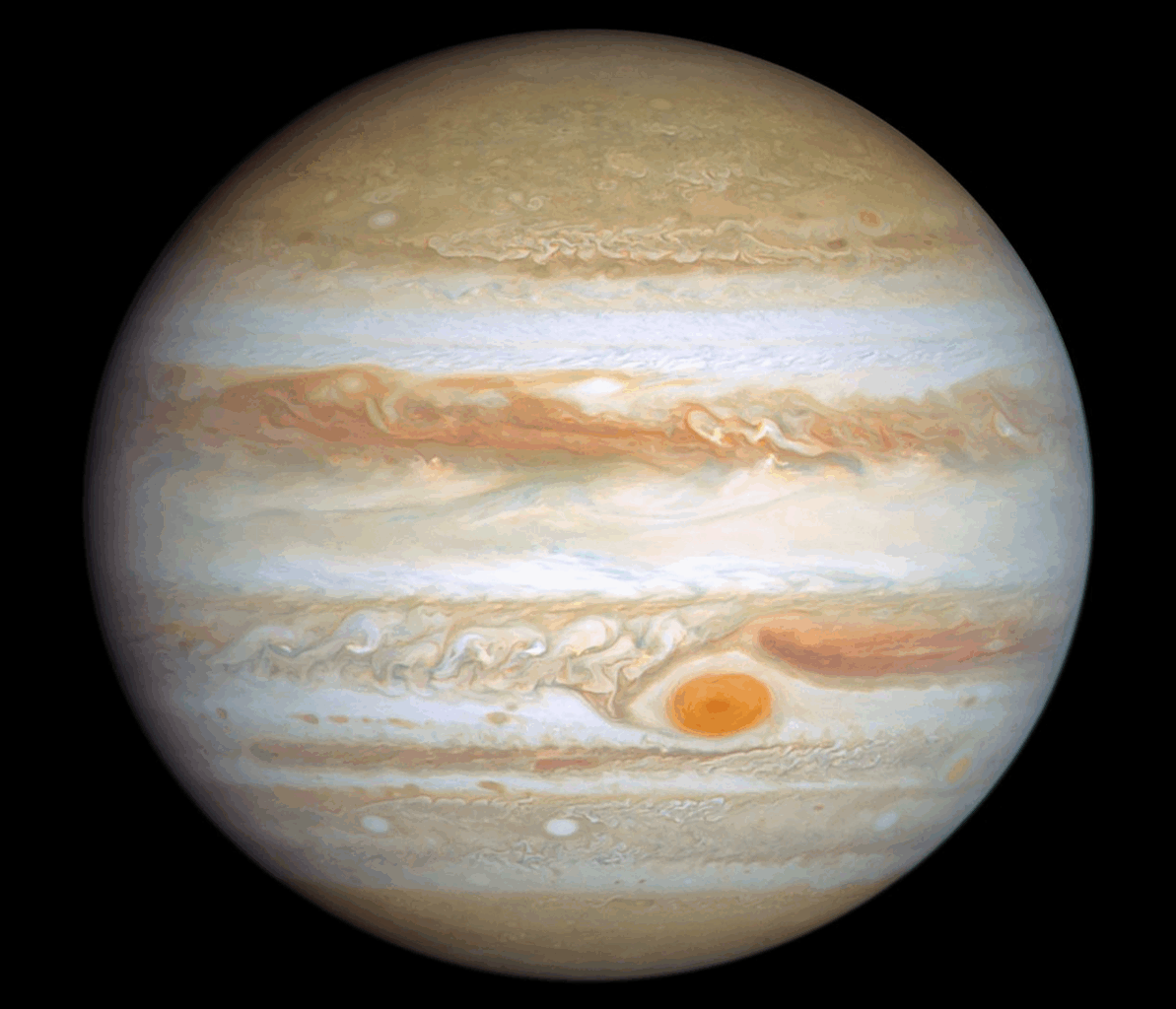 Jupiter, along with the other outer planets may have had its orbit influenced by an interloper early in the Solar System's history (Credit :  NASA/STSCI)