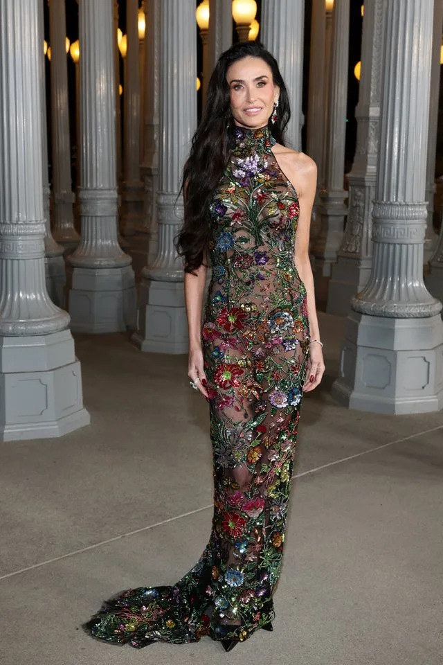 Getty Images Demi Moore, wearing Gucci, attends the 2025 LACMA Art+Film Gala, Presented By Gucci at Los Angeles County Museum of Art on November 1