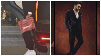 Ranveer Singh spotted carrying a Rs 2 lakh toiletry bag at airport