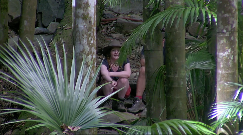 Jennie and Jamie smoking on I'm a Celeb