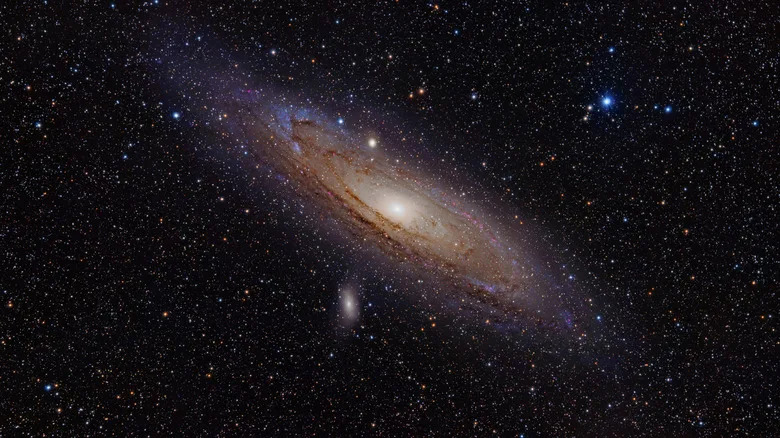 Andromeda Galaxy in space