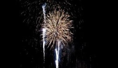 Fireworks display in Laxey this evening 