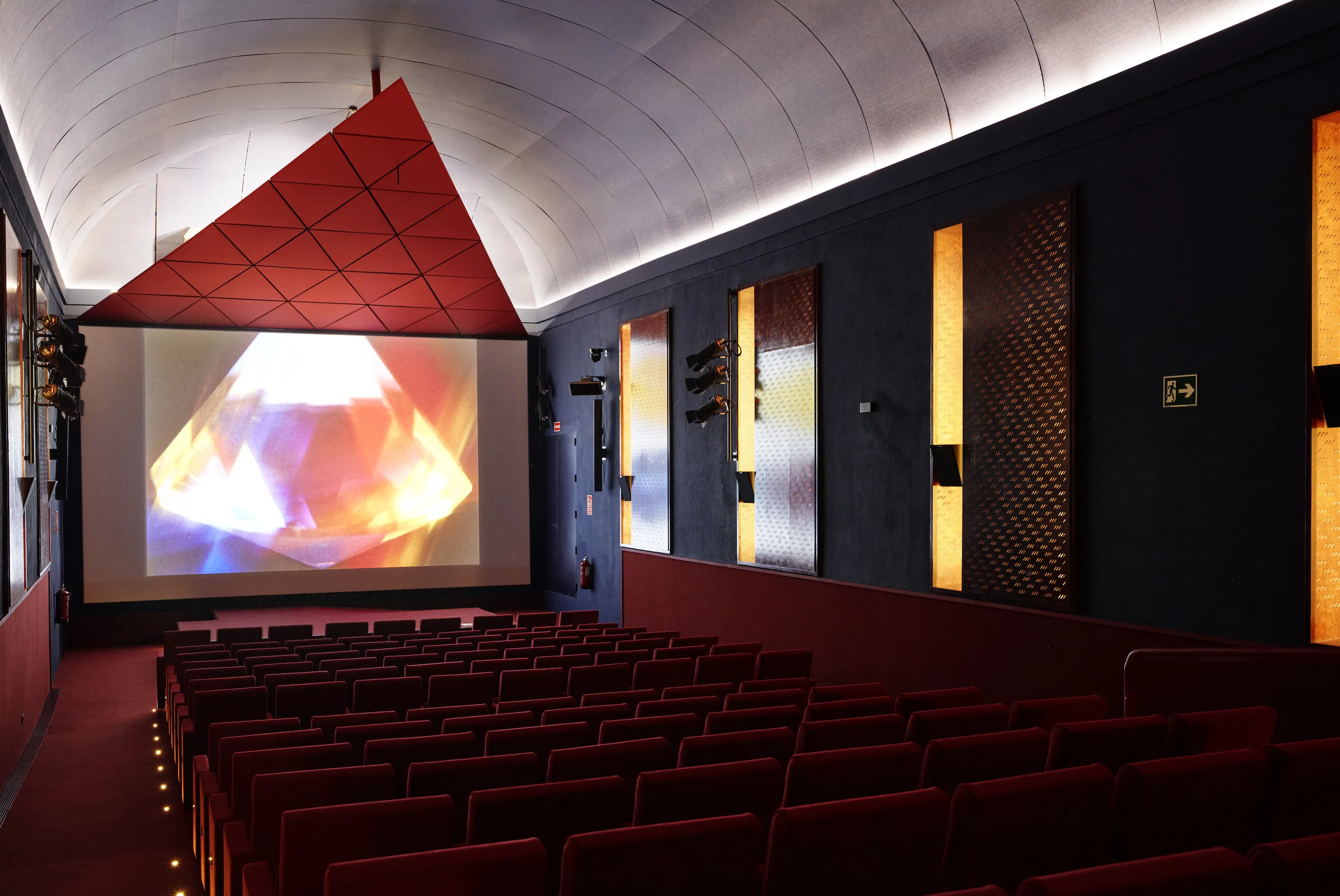 The cinema at the Cinema. Museo Nacional Centro de Arte Reina Sofia in Madrid
