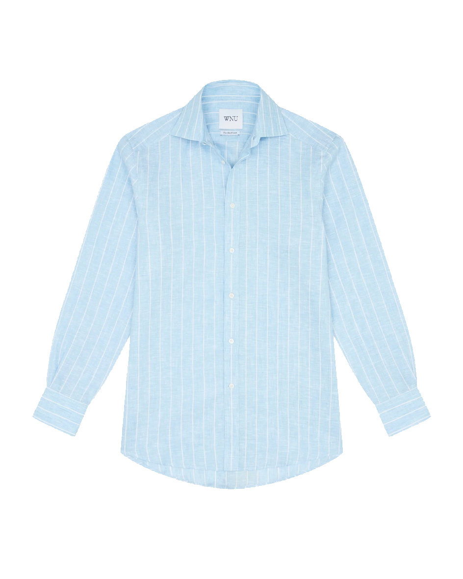 With Nothing Underneath The Boyfriend linen shirt