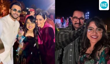 Ranveer Singh and Deepika Padukone vibe to AR Rahman's Enna Sona, Aamir Khan joins musical evening in Gujarat. Watch