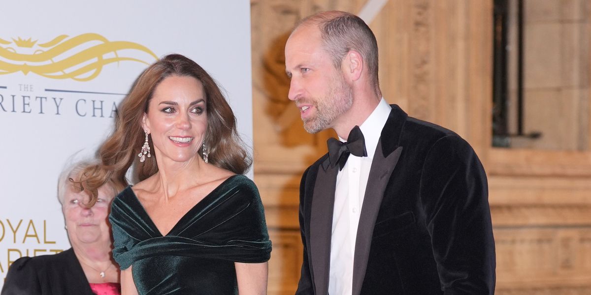 Prince William and Kate Middleton beam as future King and Queen arrive at Royal Variety Performance