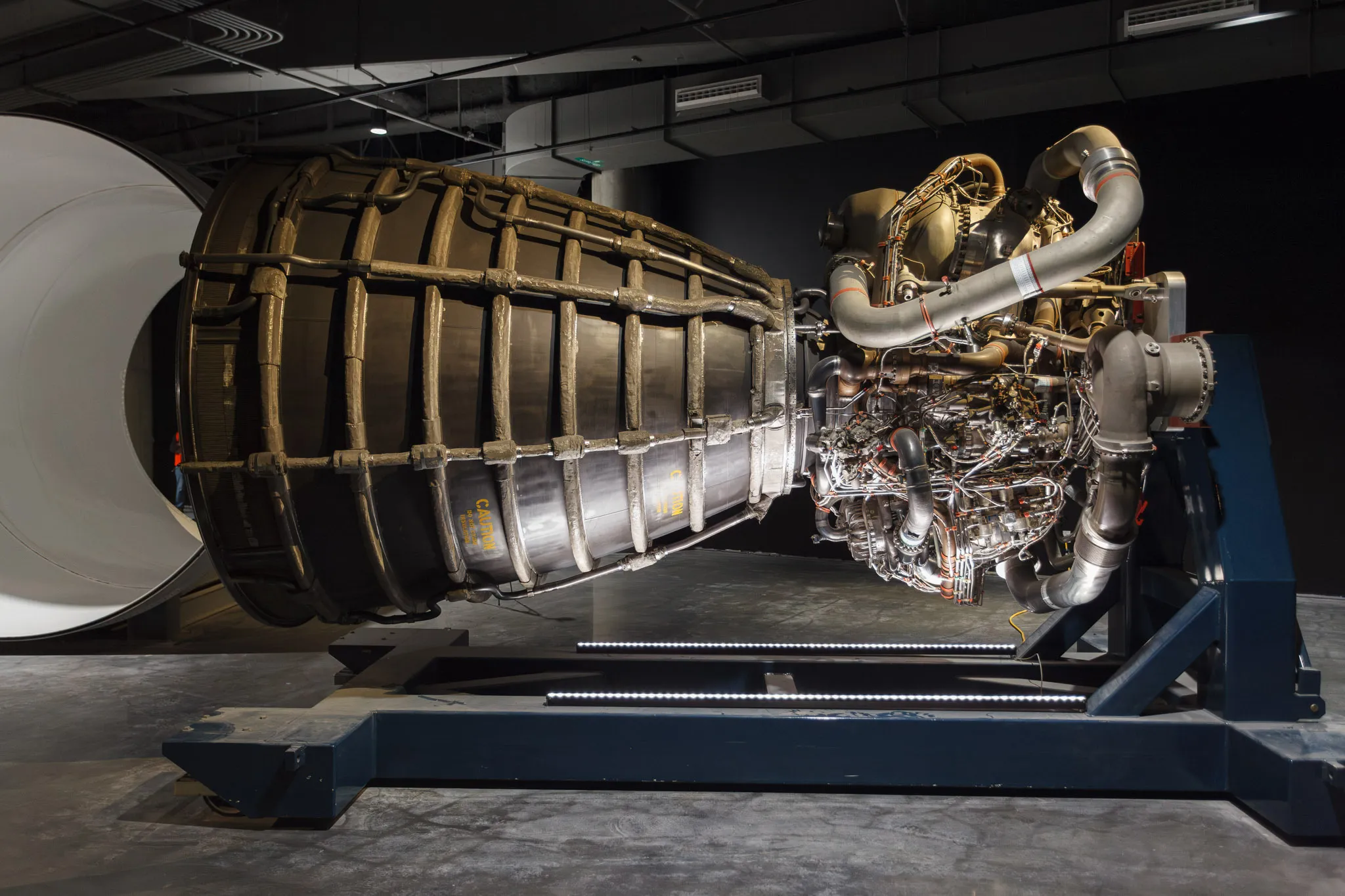 Space Shuttle main engine at the Kent Kresa Space Gallery