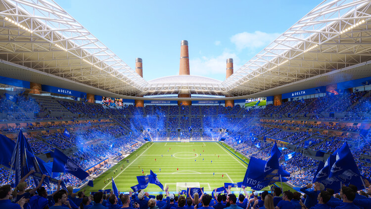 Heatherwick Studio and MANICA Reveal Stadium Design Defined by Twelve Brick Chimneys in Birmingham - Image 5 of 7