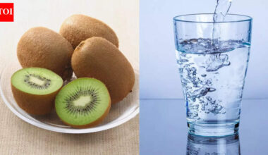 Eating two kiwis a day and drinking mineral water can relieve constipation and boost digestion |