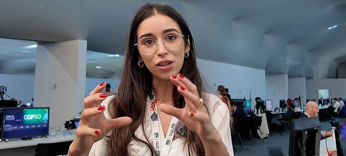 Portuguese lawyer Mariana Gomes is a social entrepreneur and climate activist. Portuguese lawyer Mariana Gomes is a social entrepreneur and climate activist.