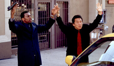 RUSH HOUR, Chris Tucker, Jackie Chan, 1998.