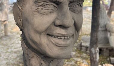 Moga artist Iqbal Singh Gill crafts statue of Bollywood legend Dharmendra