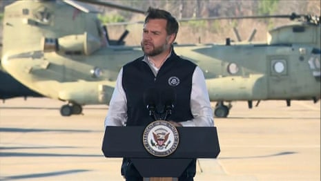 JD Vance addresses DC shootings at army base in Kentucky – video