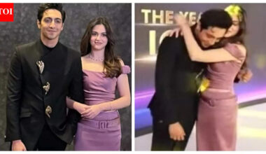 Aneet Padda crowns Ahaan Panday 'best man in the world'; rumoured couple HUG as they re-create 'Saiyaara' scene - WATCH |