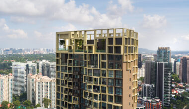 MVRDV Clads ADDP Architects' Modular Residential Towers with a Pixelated Facade in Singapore