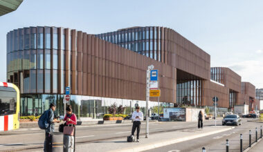 BIG's skypark business center nears completion in luxembourg