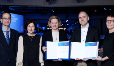 Nokia Foundation grants Professor Minna Palmroth a recognition award for achievements in space sciences