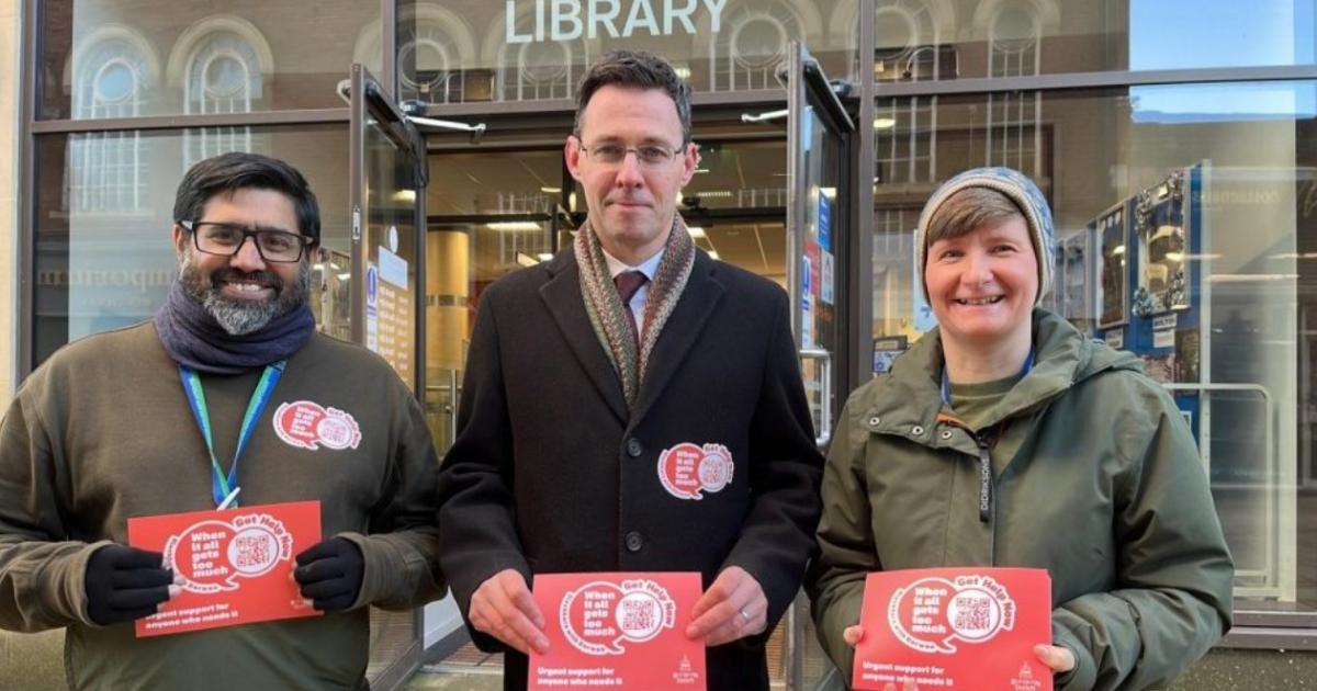 Blackburn with Darwen window signs for mental health help