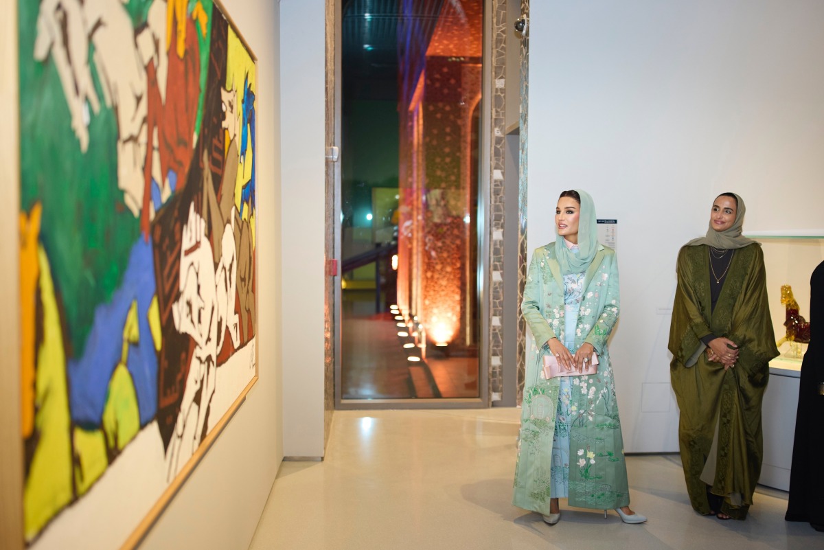 Sheikha Moza inaugurates Lawh Wa Qalam: M. F. Husain Museum at QF’s Education City