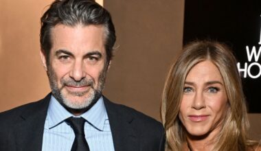 Jennifer Aniston Enlists Boyfriend Jim Curtis To Show Her Tips for Tackling Frizz