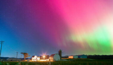 Geomagnetic storm brings dazzling northern lights to U.S. skies