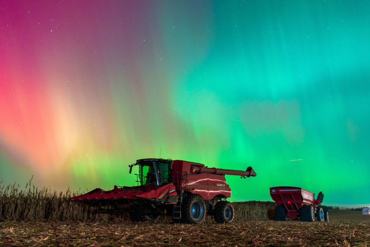 Solar Storm Lights Up Wisconsin Farmland In Rare Aurora Spectacle