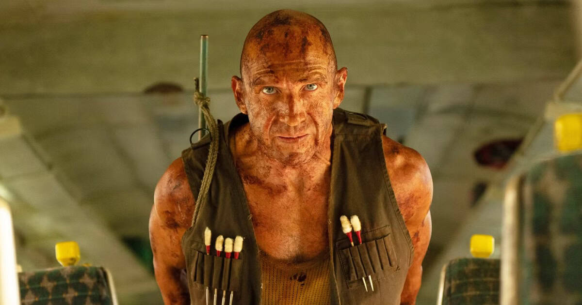 A new image from 28 Years Later Part II: The Bone Temple features Ralph Fiennes and the Alpha infected played by Chi Lewis-Parry