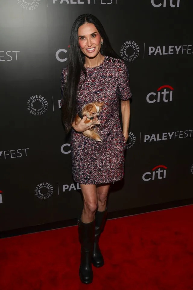 Getty Images Demi Moore and dog Pilaf attend PaleyFest NY 2025 - Paramount+'s 