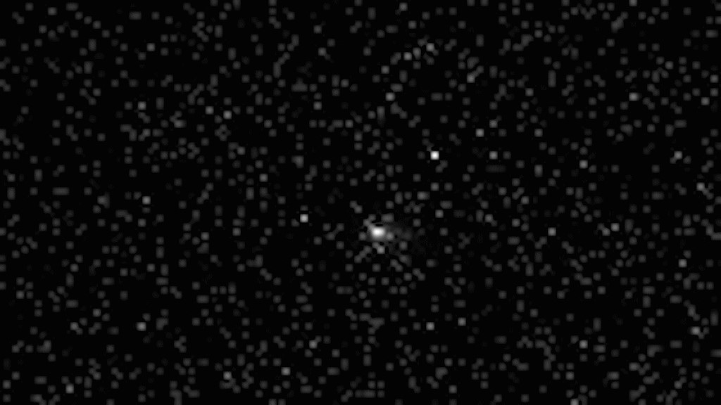 The image of the interstellar object 3I/ATLAS captured by the high-resolution camera onboard the Tianwen-1 probe’s orbiter. Photo: Courtesy of the CNSA
