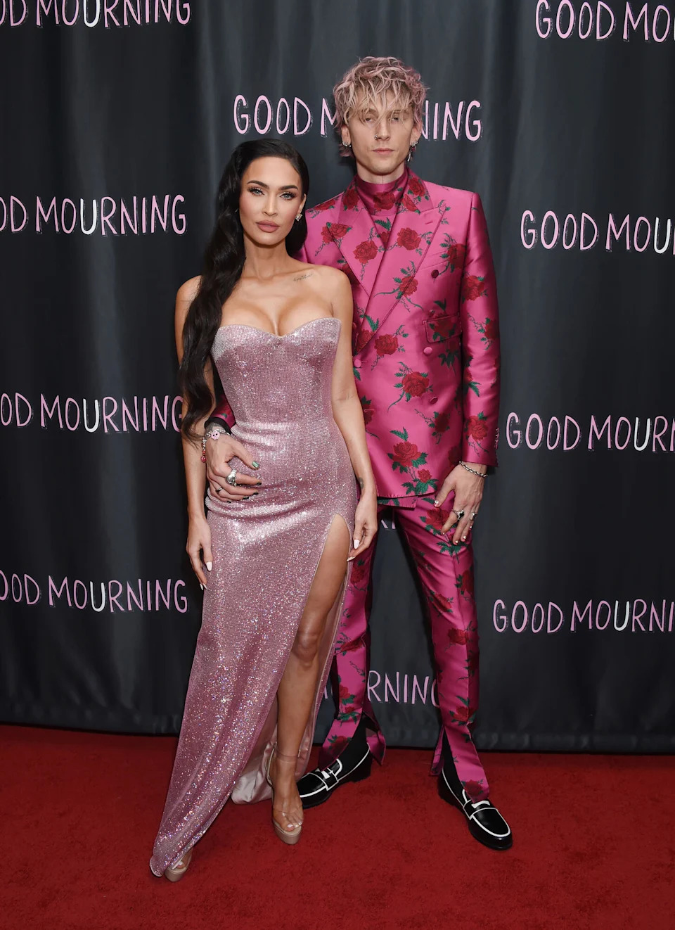 Megan Fox and Colson Baker aka Machine Gun Kelly at the premiere of 'Good Mourning' held at The London West Hollywood on May 12th, 2022 in West Hollywood, California.