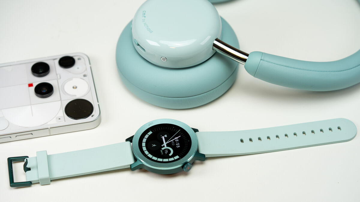 The soft-touch silicone strap is comfortable for all-day wear. Picture: Noel Campion.