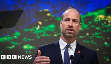 Prince spotlights flood-hit Welsh town at climate summit