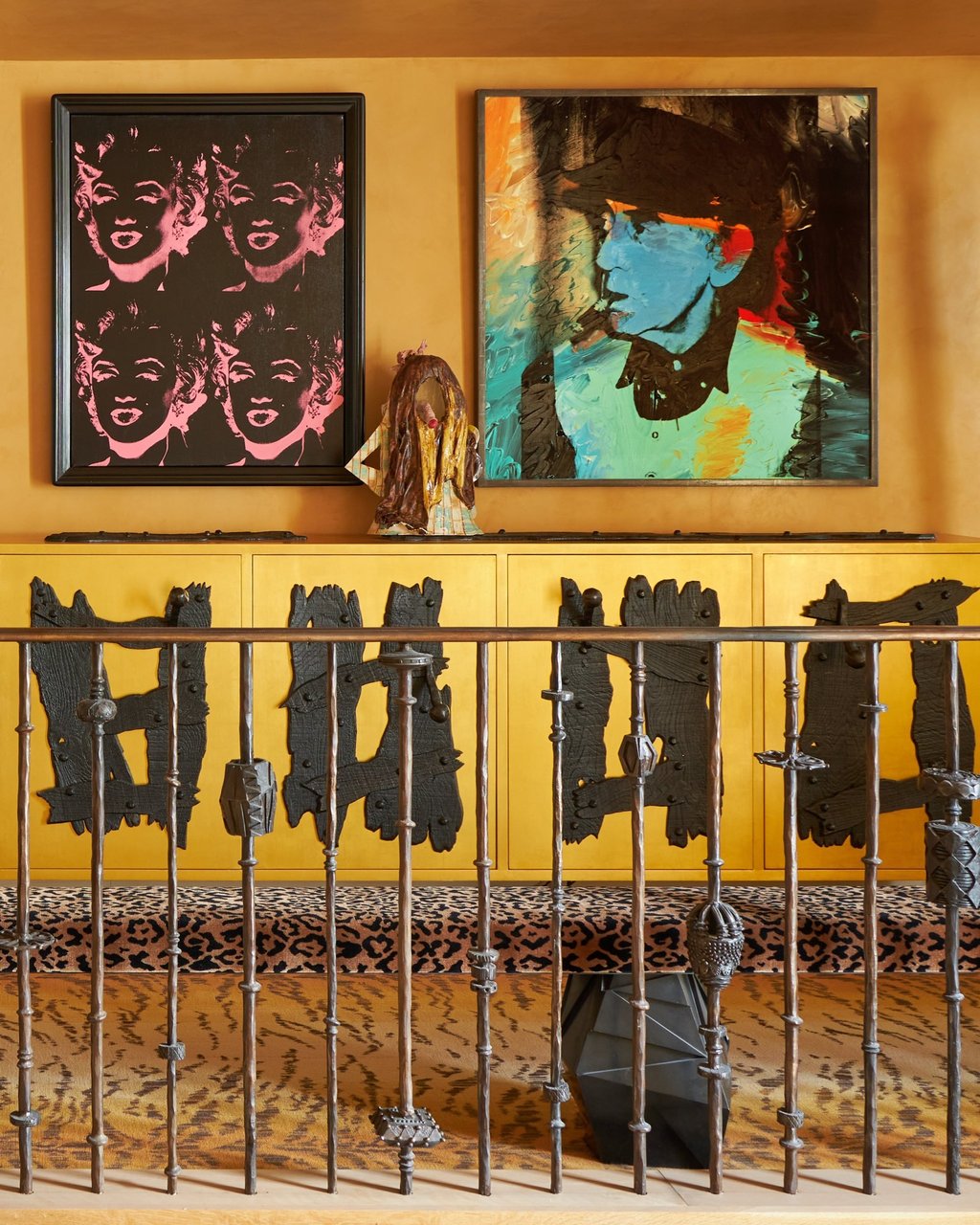 Details of the upstairs landing in Pauline Karpidas’ home. Photo: Handout