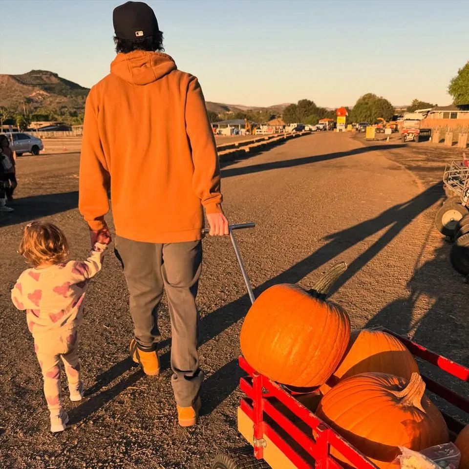 Kaley Cuoco/Instagram Matilda and Tom Pelphrey