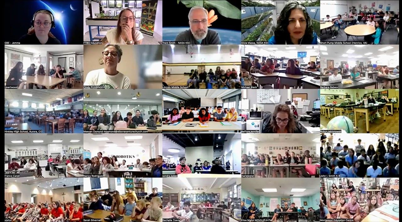 Student from 71 Classrooms engaged with NASA scientists to learn about how their Growing Beyond Earth research is contributing to feeding astronauts for long distance space travel.