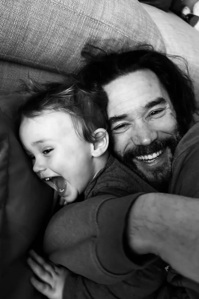 Kaley Cuoco/Instagram Matilda and Tom Pelphrey