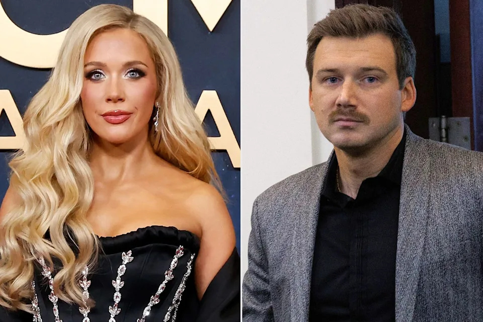 Taylor Hill/WireImage; Brett Carlsen/Getty Megan Moroney in November 2025 in Nashville; Morgan Wallen in December 2024 in Nashville