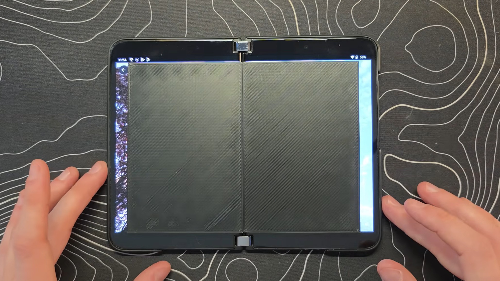 iPhone Fold display comparison with Surface Duo 2