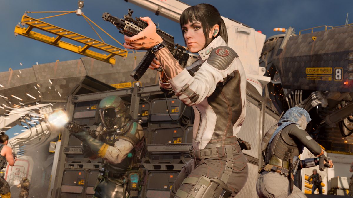 Emma Kagan holding a gun in Black Ops 7