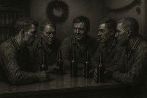 Coal miners gather after a shift in the coalfields of southern West Virginia.