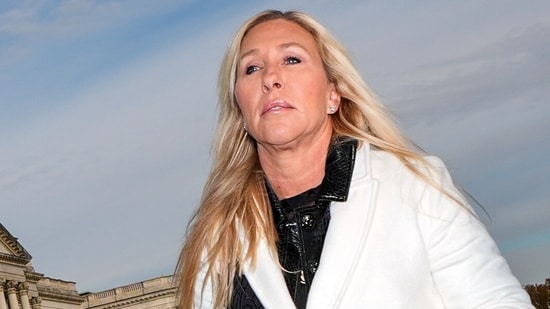 Alexandria Ocasio-Cortez alleged that Marjorie Taylor Greene's retirement was planned for personal financial gain.(AP)