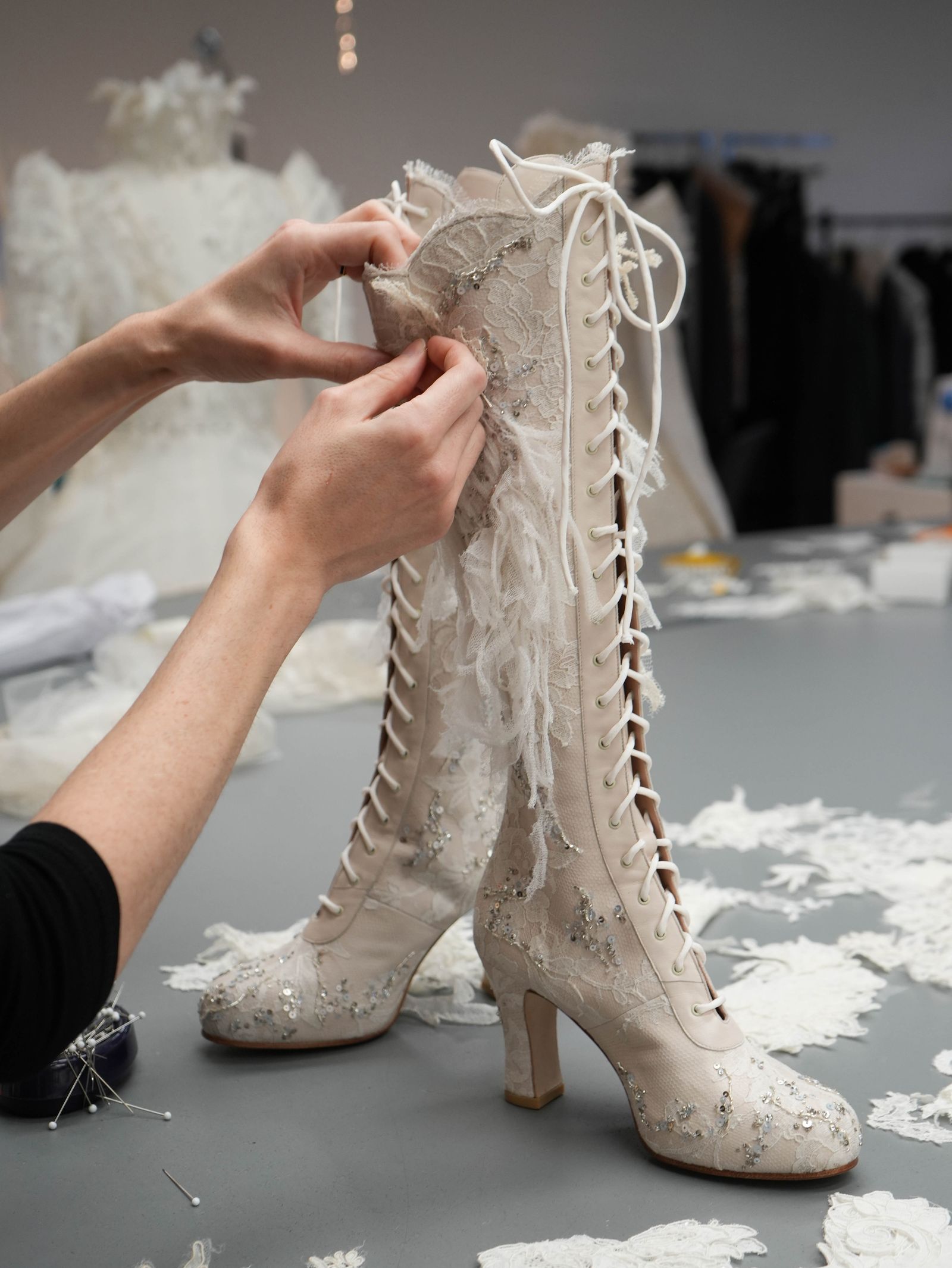 Image may contain Clothing Footwear Shoe High Heel Adult and Person