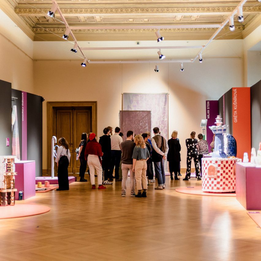 Photo of a product and fashion design exhibition at Designblok