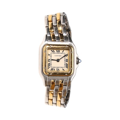 Cartier Panthere de Cartier watch (€1,200-€1,400) at Adams Blackrock