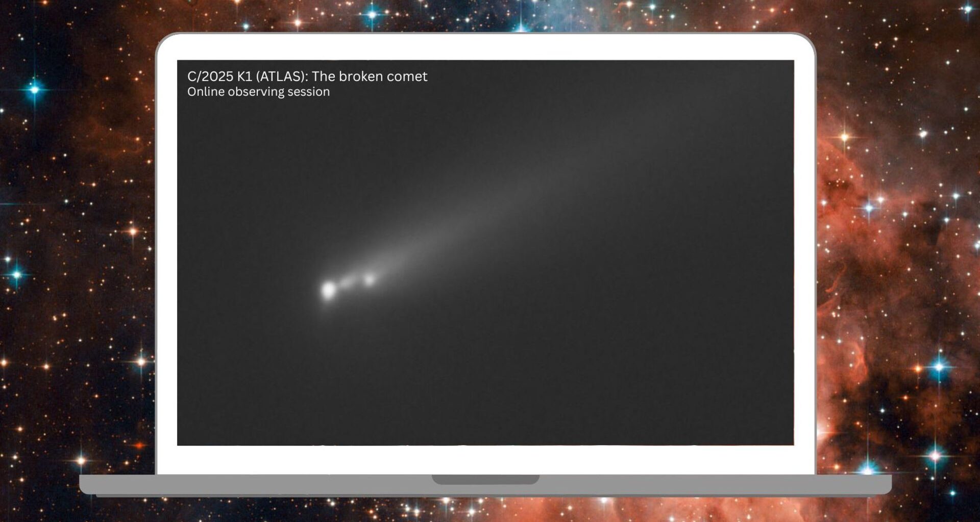 Watch fractured comet C/2025 K1 (ATLAS) race away from the sun in free livestream on Nov. 24